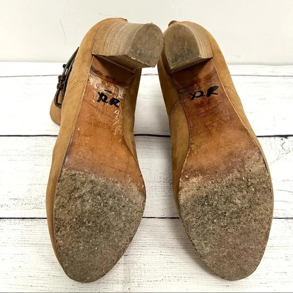 Rag and Bone Leather Suede Ankle Chelsea Boots Cognac Brown Heel Western 9.5 US - Picture 12 of 13